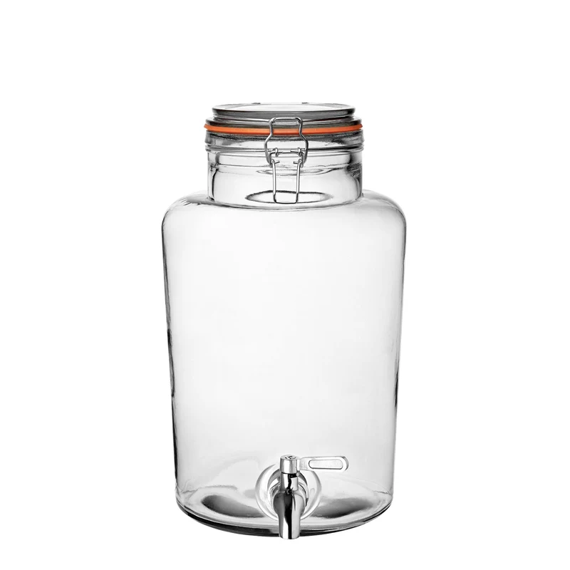 Glasbehållare med kran 5,5 l