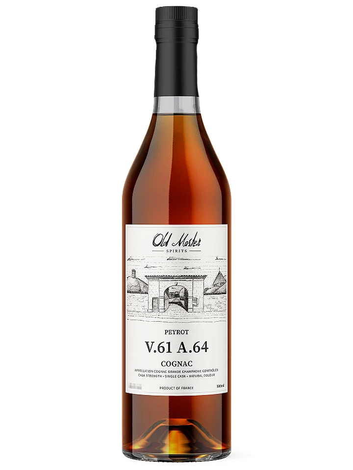 Old Master Spirits Peyrot 64 Year Old 1961 Grande Champagne Cask Strength Cognac 500mL