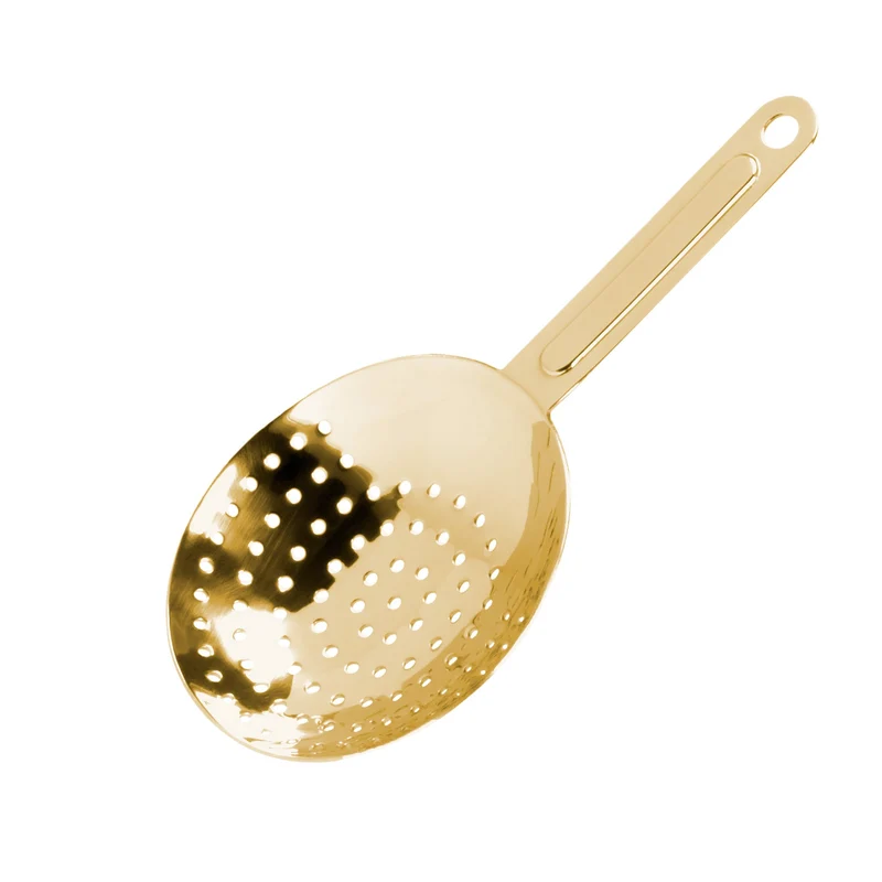 Guldpläterad julepstrainer