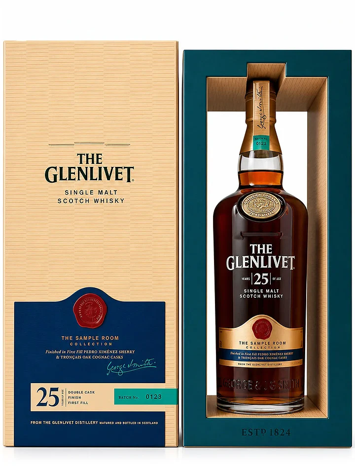 Glenlivet 25 Year Old The Sample Room Collection Single Malt Scotch Whisky 700mL