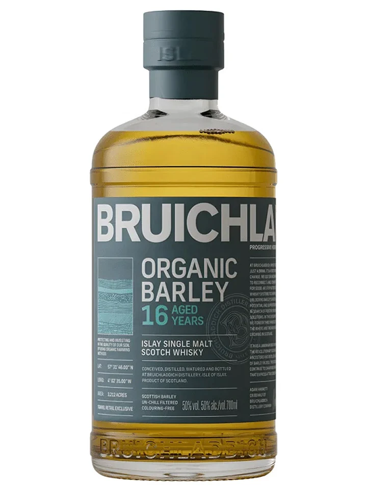 Bruichladdich 16 Year Old Organic Barley Single Malt Scotch Whisky 700mL