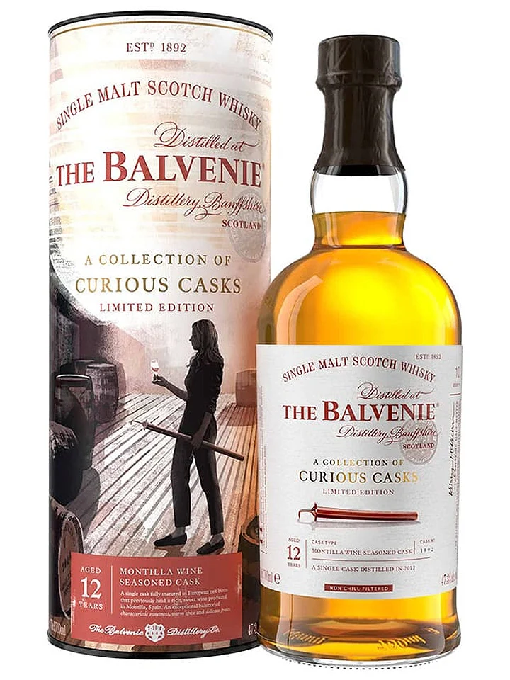 Balvenie 12 Year Old Montilla Wine Cask Finish Single Malt Scotch Whisky 700mL