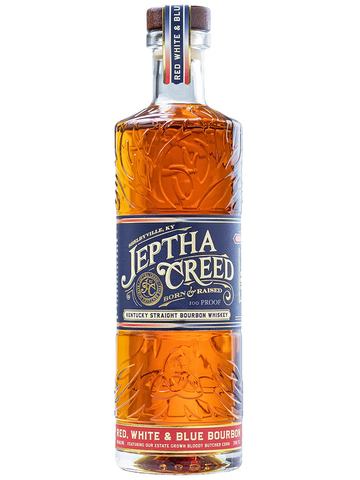 Jeptha Creed Red, White & Blue Limited Edition Kentucky Straight Bourbon Whiskey 750mL