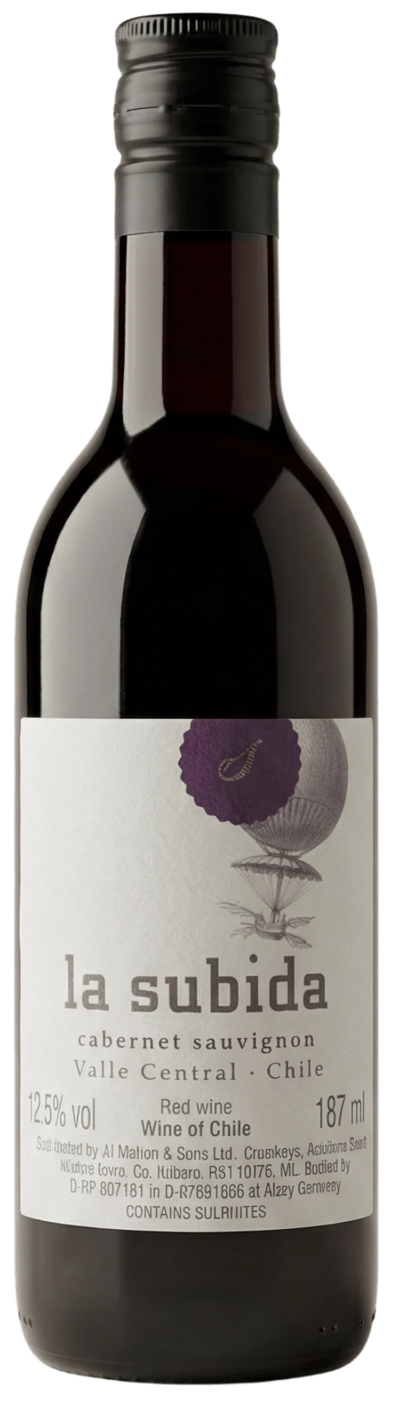 La Subida Central Valley Chile Cabernet Sauvignon 187 ml. NV
