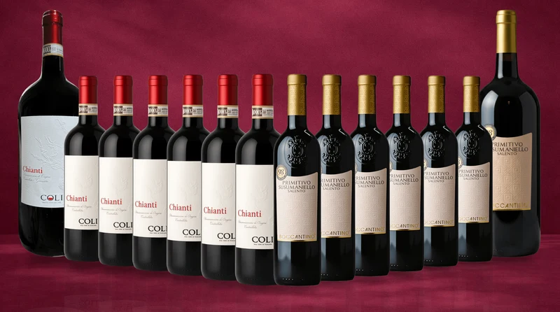 Battlekasse: Susumaniello + Coli Chianti + 2 MAGNUM