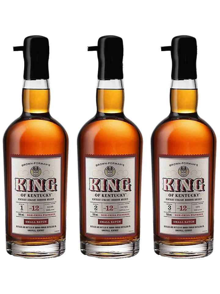King Of Kentucky 12 Year Old Small Batch 2026 Collection Kentucky Straight Bourbon Whiskey 3 x 700mL