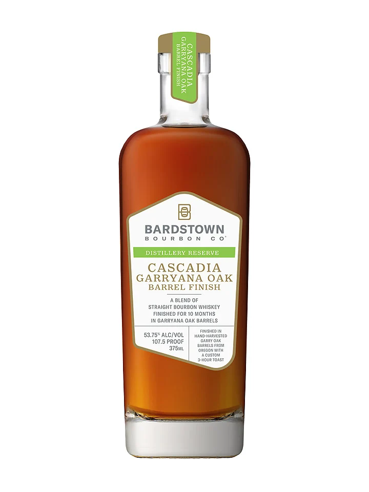 Bardstown Bourbon Company Distillery Reserve Cascadia Garryana Oak Barrel Finish Blended Straight Cask Strength Bourbon Whiskey 375mL