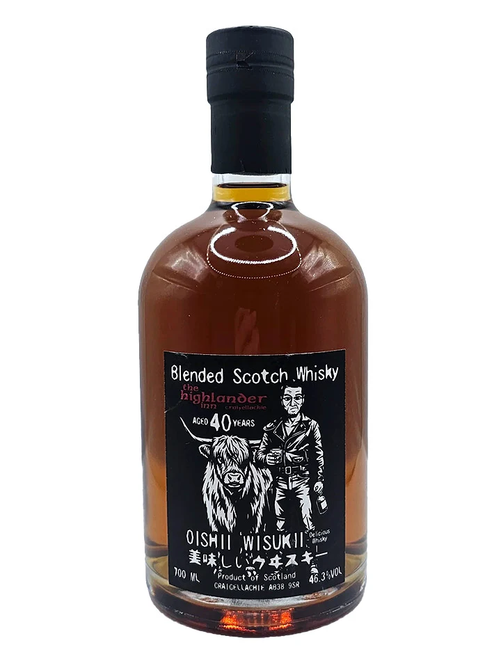 The Highlander Inn 40 Year Old 2026 Edition Oishii Wisukii Blended Scotch Whisky 700mL