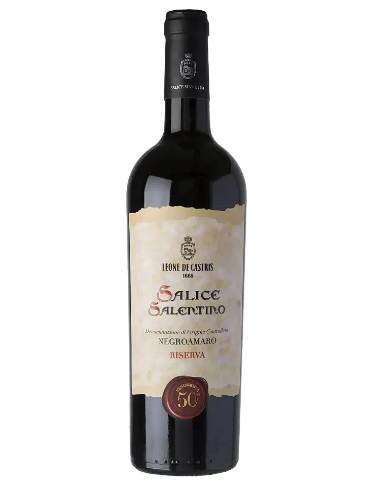 Leone De Castris Salice Salentino Negroamaro 50th Riserva Vendemmia Red Wine 750mL