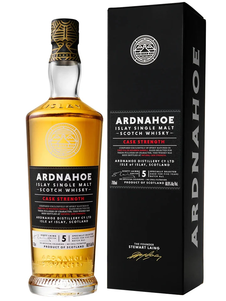 Ardnahoe 5 Year Old Cask Strength Batch #2 Islay Single Malt Scotch Whisky 700mL