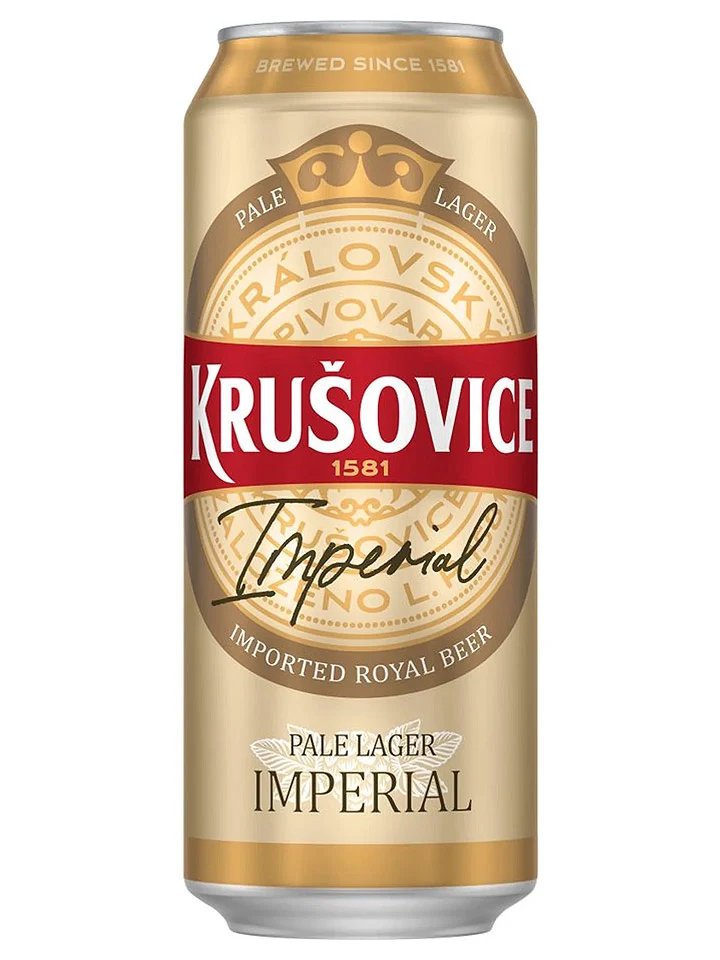 Krusovice Czech Royal Imperial Pale Lager Imported Beer Case 24 x 500mL Cans