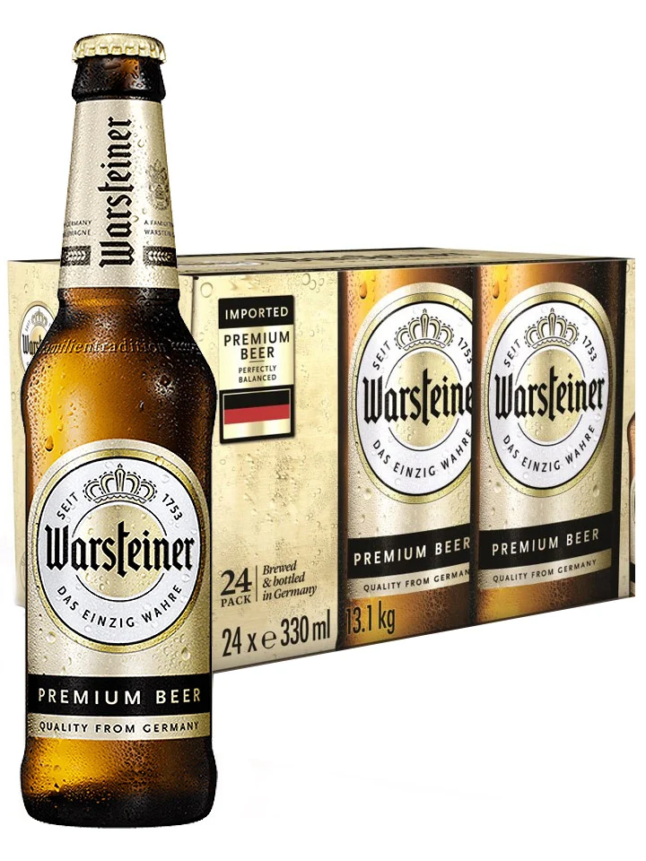 Warsteiner German Pilsner Imported Beer Case 24 x 330mL Bottles