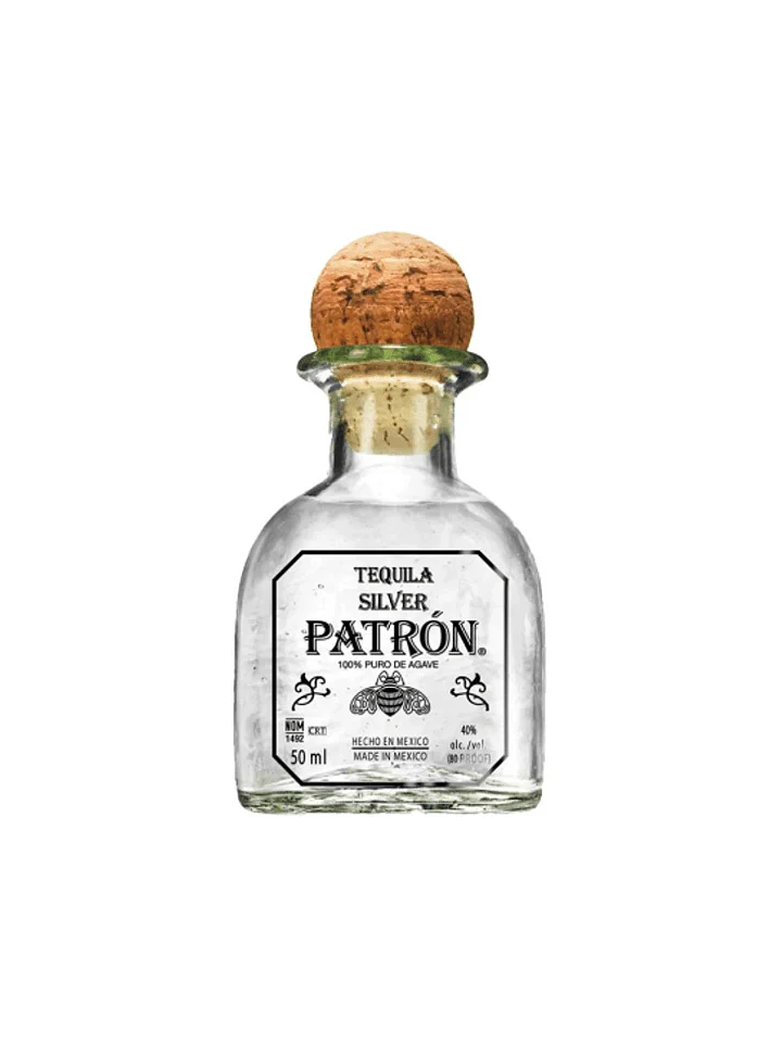 Patron Silver Tequila Glass Miniature 50mL
