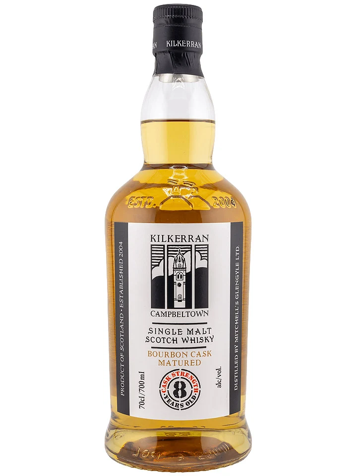 Kilkerran 8 Year Old Cask Strength Bourbon Cask 55.8% 2022 Release Campbeltown Single Malt Scotch Whisky 700mL