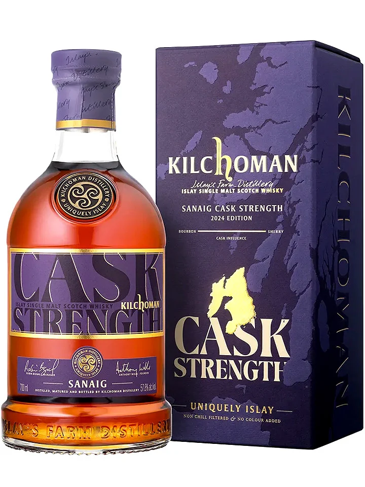 Kilchoman Sanaig Cask Strength Islay Single Malt Scotch Whisky 700mL