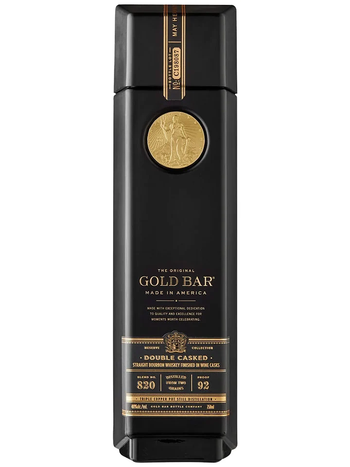 Gold Bar Black Double Cask Straight Bourbon Whiskey 750mL