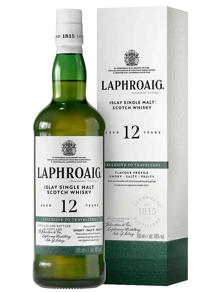 Laphroaig 12 Year Old Single Malt Scotch Whisky 700mL