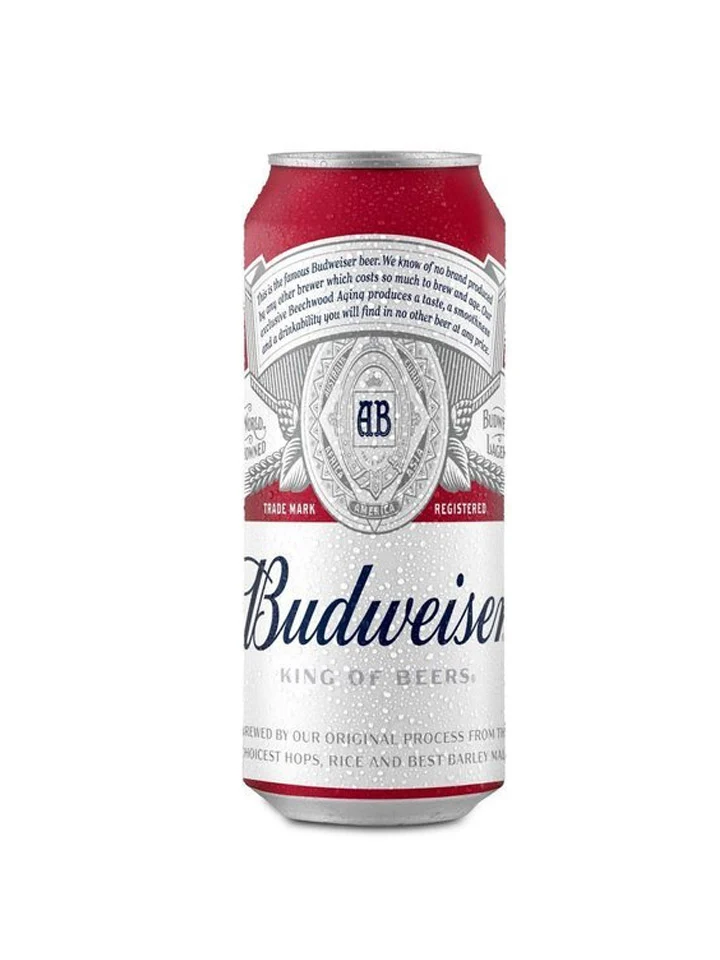 Budweiser Imported (UK) Lager Beer Case 24 x 500mL Cans