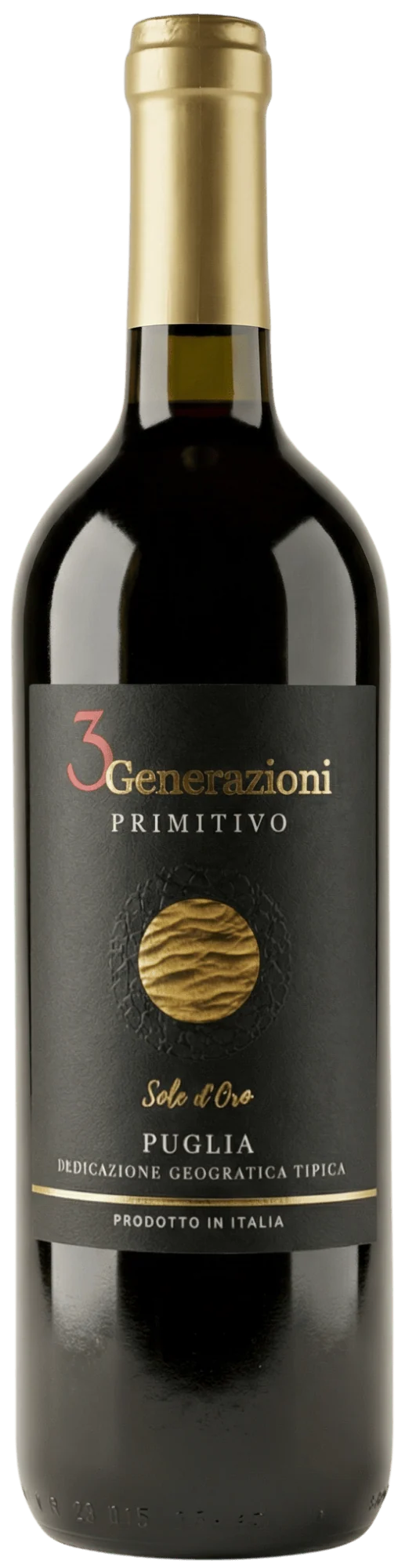 3 Generazioni "Sole d'Oro" Primitivo Puglia 2025