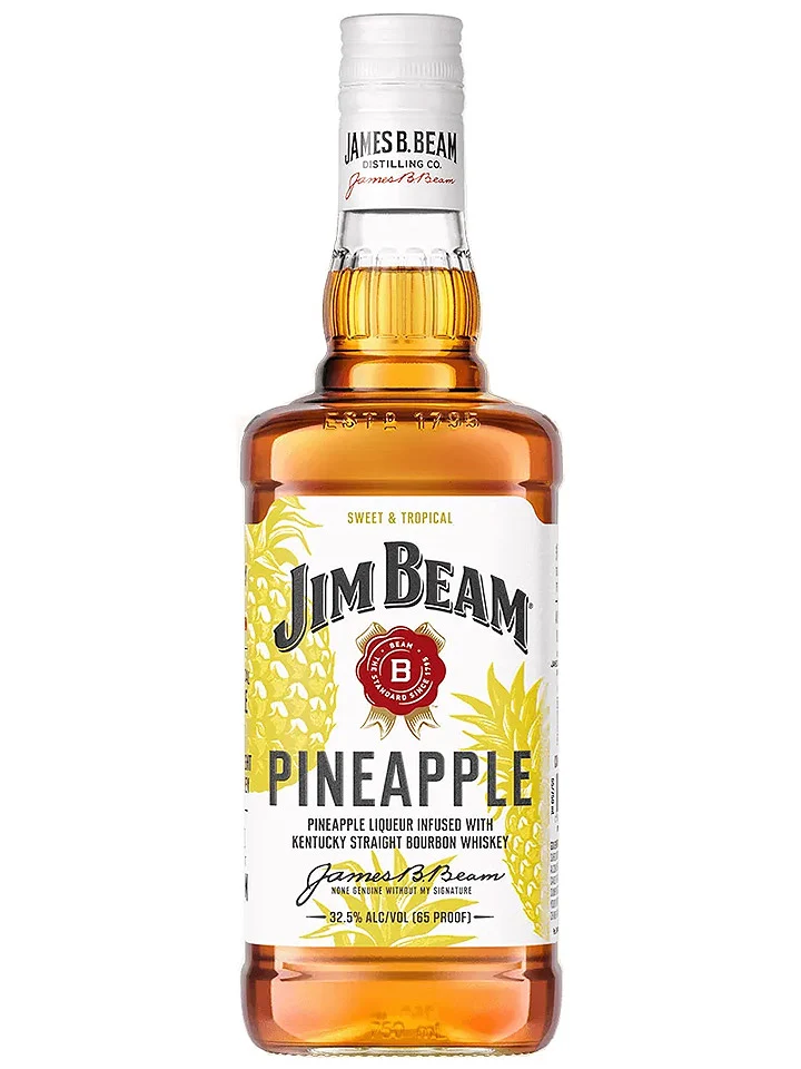 Jim Beam Kentucky Straight Pineapple Infused Bourbon Liqueur Whiskey 700mL