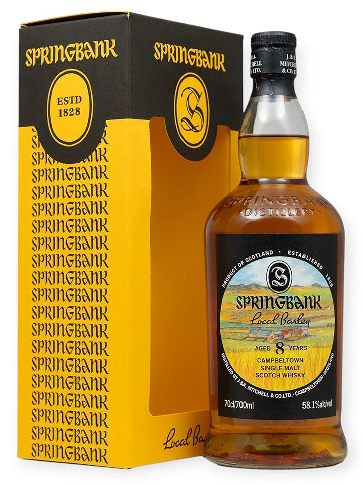 Springbank 8 Year Old Local Barley 2024 Release Campbeltown Single Malt Scotch Whisky 700mL