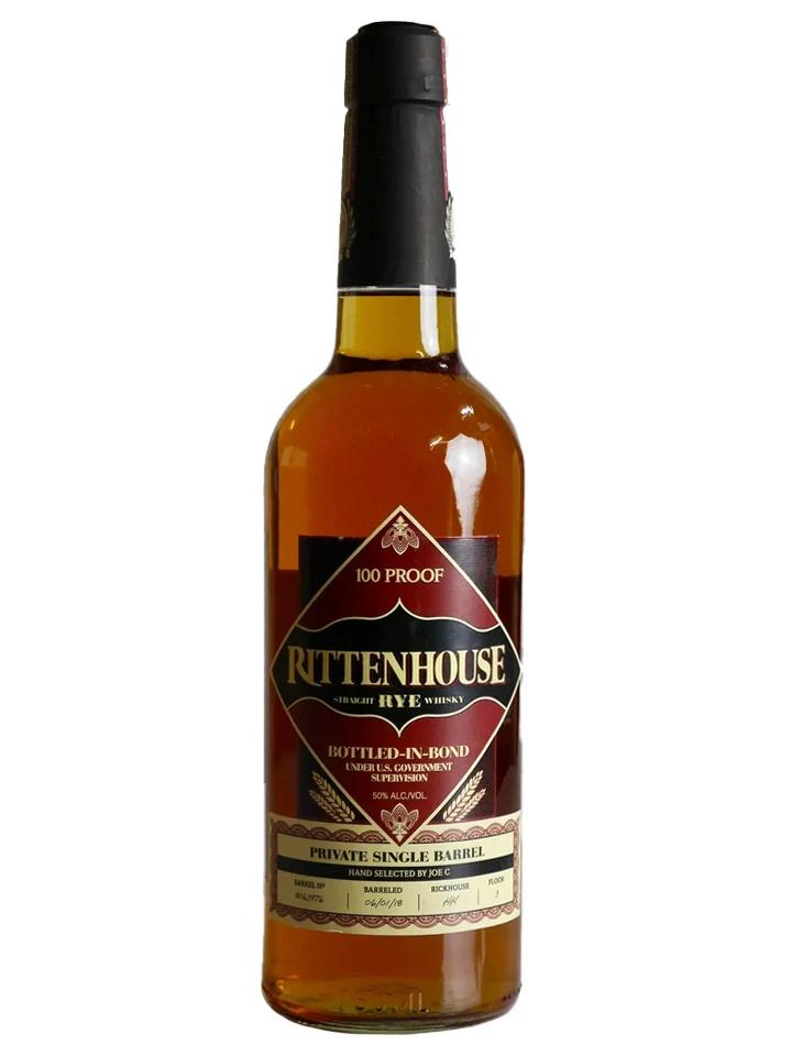 Rittenhouse 5 Year Old Private Single Barrel Pick Joe C. 100 Proof American Straight Rye Whiskey 750mL