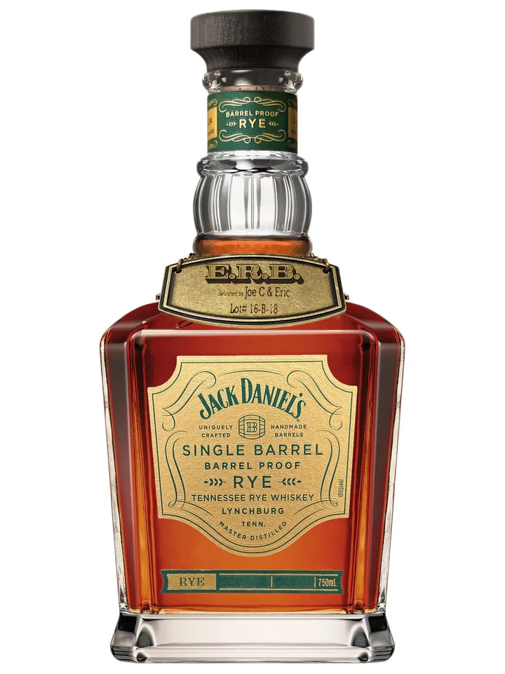 Jack Daniels 8 Year Old Single Barrel Barrel Proof Rye Joe. C Barrel Pick 64.25% Tennessee Rye Whiskey 750mL