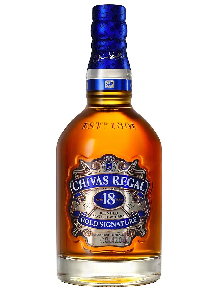 Chivas Regal 18 Year Old Gold Signature Scotch Whisky 750mL