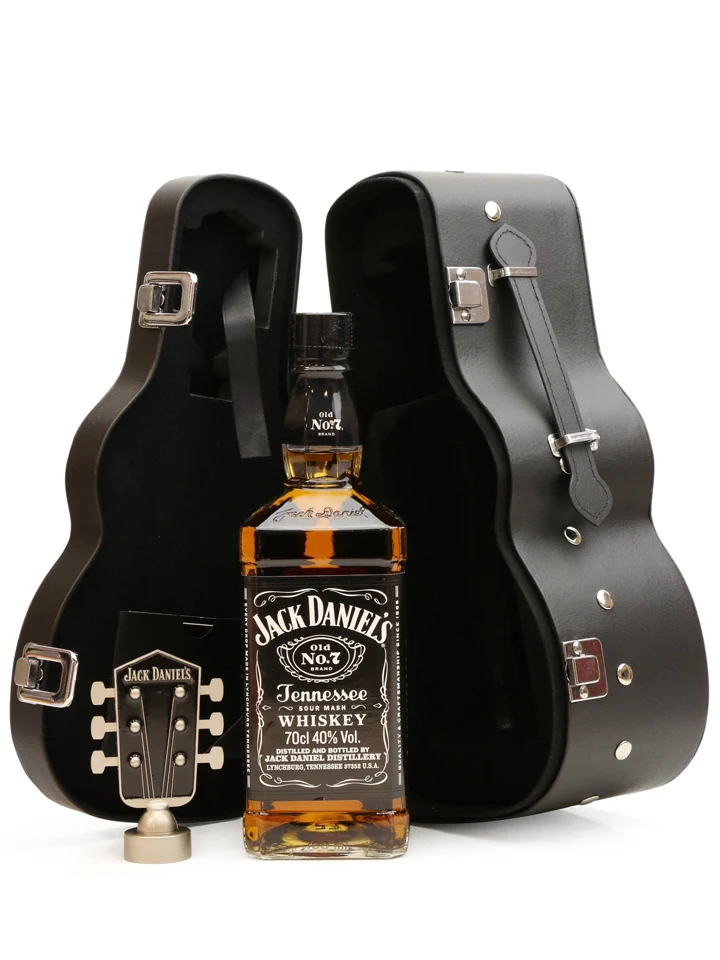Jack Daniel's Old No.7 Limited Edition Guitar Case Tennessee Whiskey 700mL