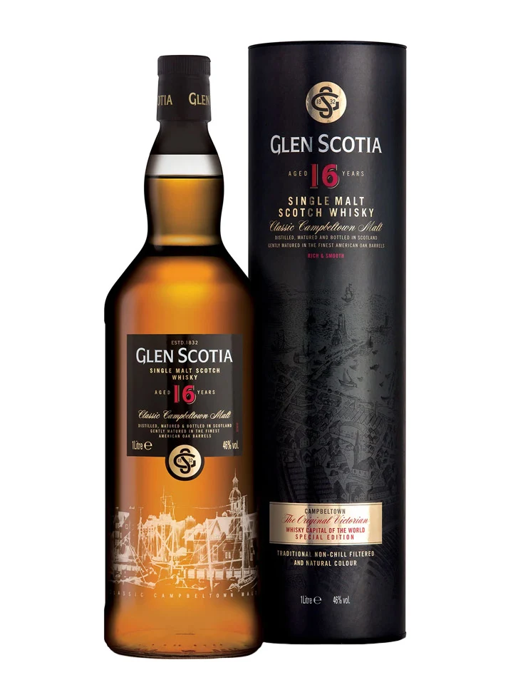 Glen Scotia 16 Year Old Single Malt Scotch Whisky 1L