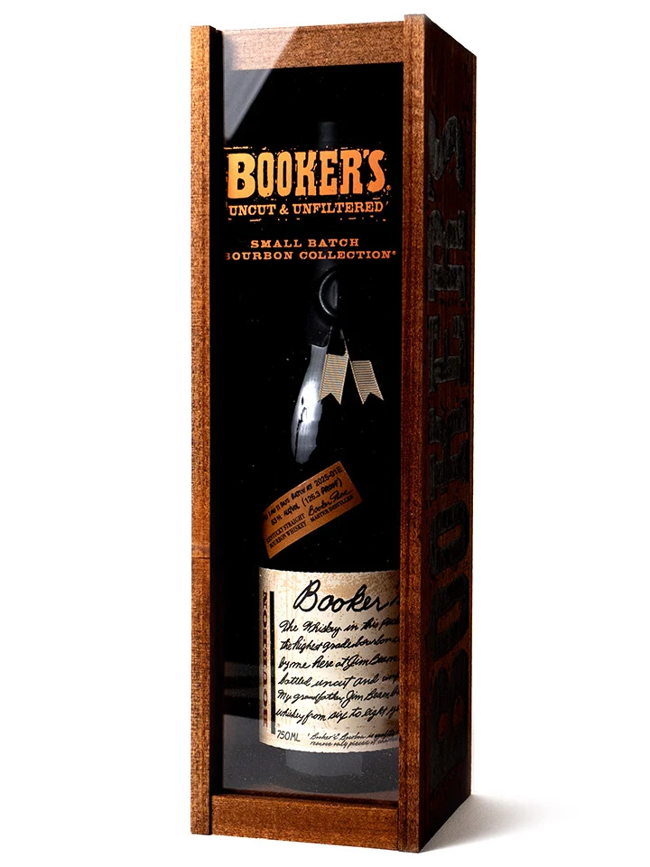 Booker's 7 Year Old 2025-01E 126.3 Proof 63.15% With Timber Box Kentucky Straight Bourbon Whiskey 750mL