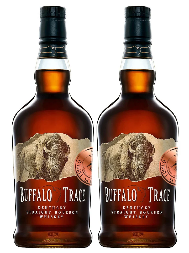 Buffalo Trace Australian Exclusive Single Barrel Duo #062 & #206 45% Kentucky Straight Bourbon Whiskey 2 x 750mL
