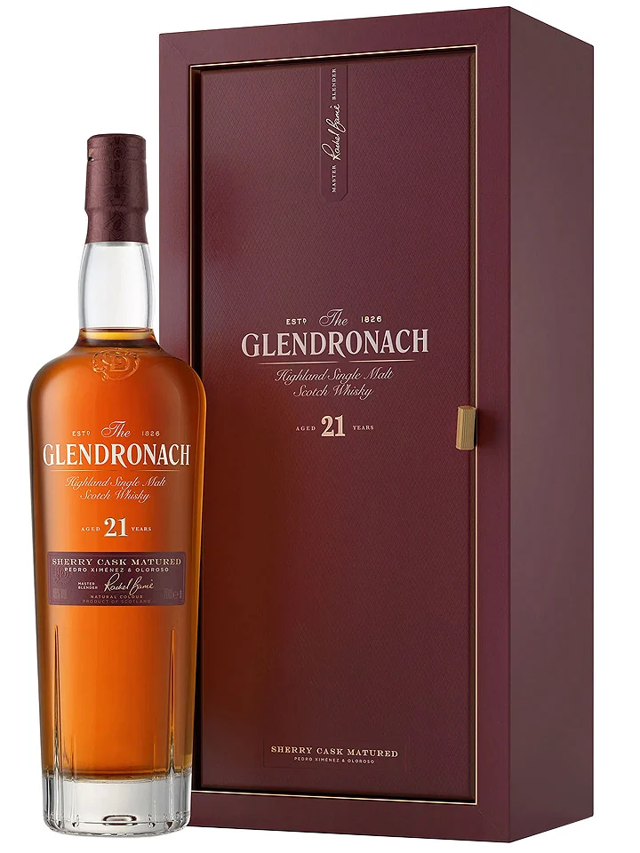 GlenDronach 21 Year Old Sherry Cask Matured Single Malt Scotch Whisky 700mL