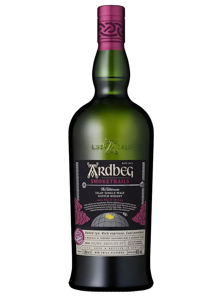 Ardbeg Smoketrails Napa Valley Limited Edition Single Malt Scotch Whisky 1L