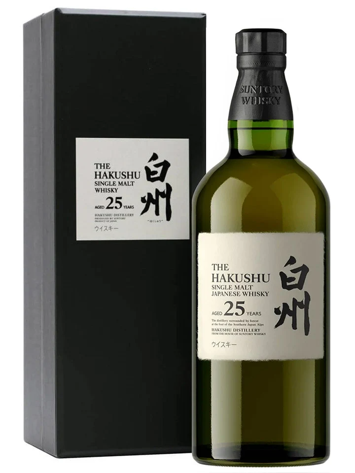 Hakushu 25 Year Old Single Malt Suntory Japanese Whisky 700mL