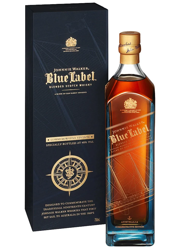 Johnnie Walker Blue Label 'Voyager' Australia Commemorative Edition Blended Scotch Whisky 750mL