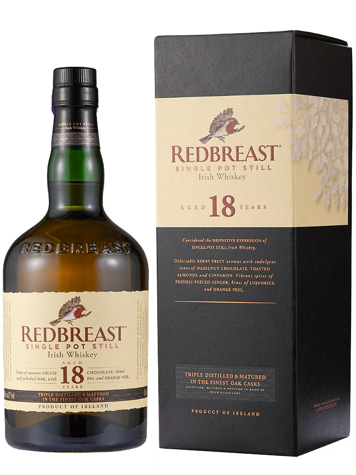 Redbreast 18 Year Old Single Pot Still Irish Whiskey 700mL