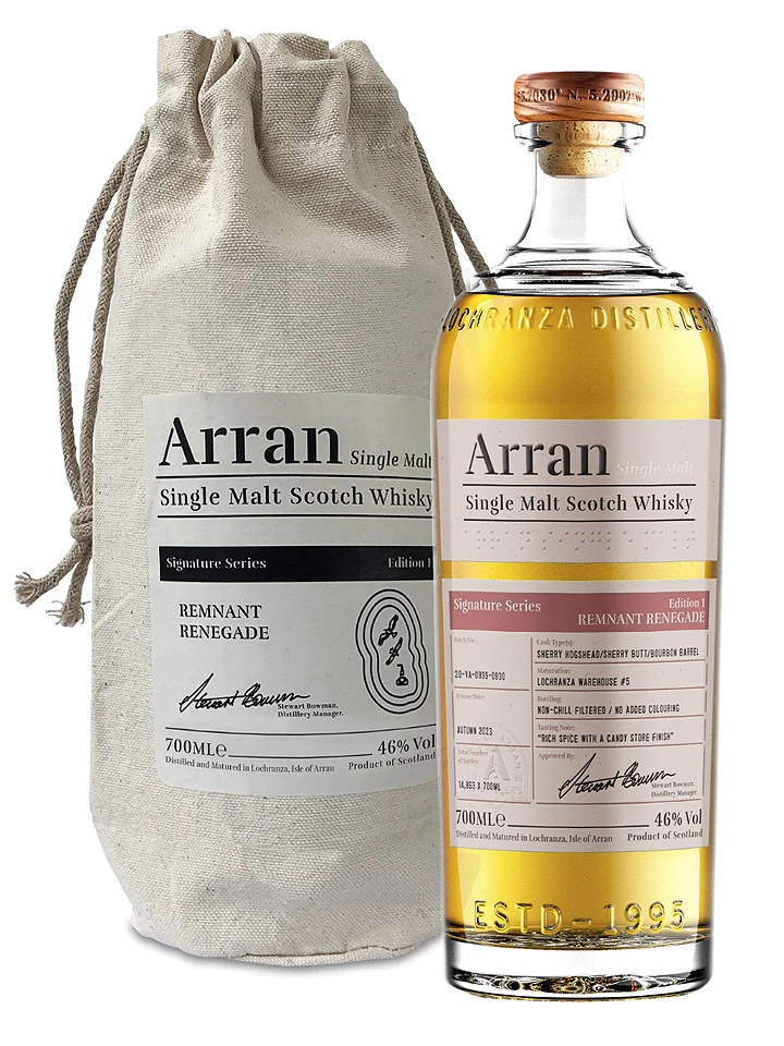 Arran Signature Series Edition #1: Remnant Renegade Single Malt Scotch Whisky 700mL