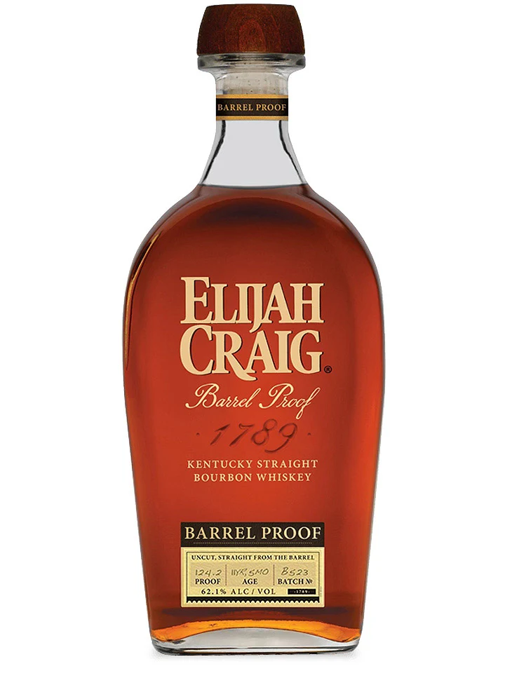 Elijah Craig 11 Year Old Barrel Proof Batch B523 62.1% Kentucky Straight Bourbon Whiskey 700mL