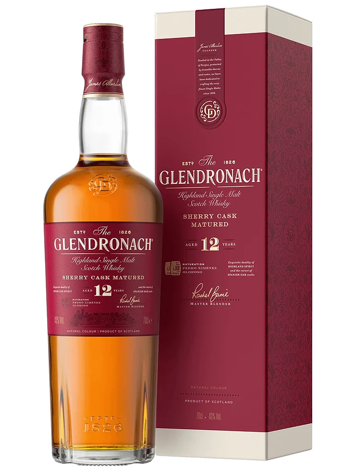 GlenDronach 12 Year Old Sherry Cask Single Malt Scotch Whisky 700mL