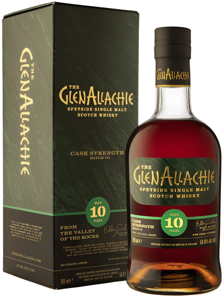 Glenallachie 10 Year Old Cask Strength Batch #10 Single Malt Scotch Whisky 700mL