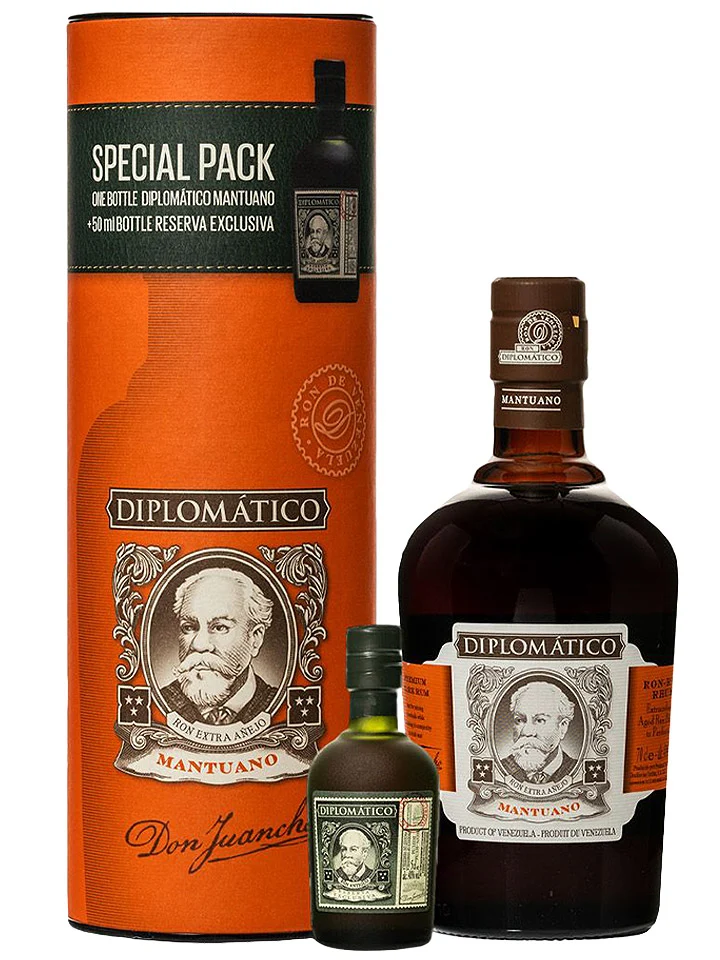 Diplomatico Mantuano Venezuelan Dark Rum 700mL + Reserva Exclusiva 50mL