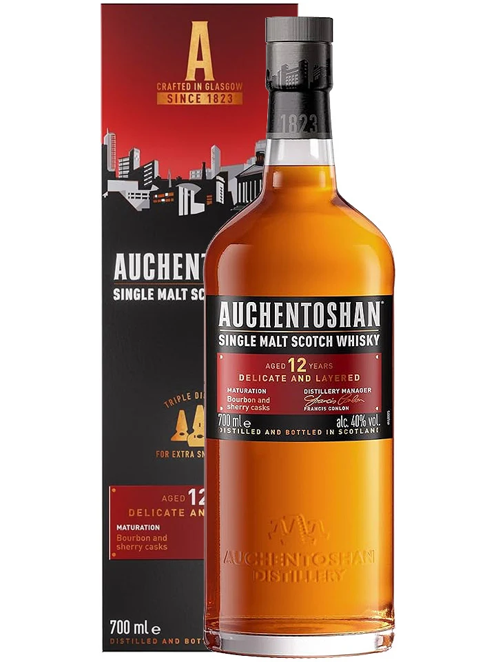 Auchentoshan 12 Year Old Single Malt Scotch Whisky 700mL