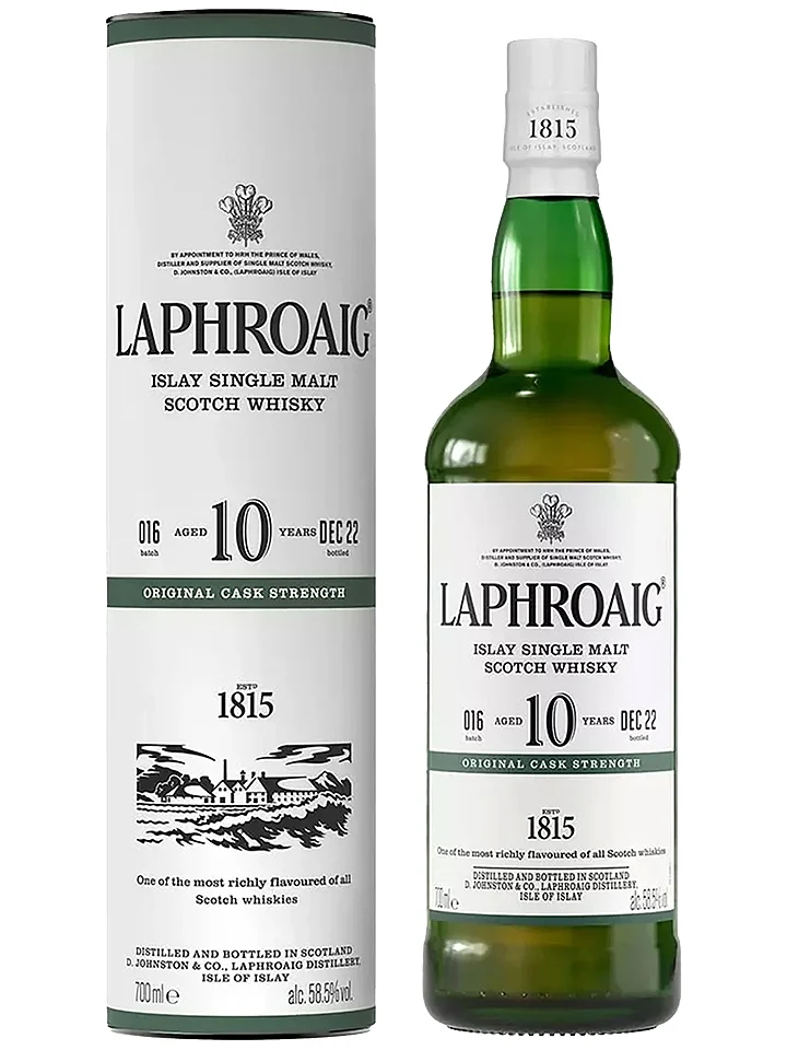Laphroaig 10 Year Old Cask Strength Batch 016 Single Malt Scotch 700mL