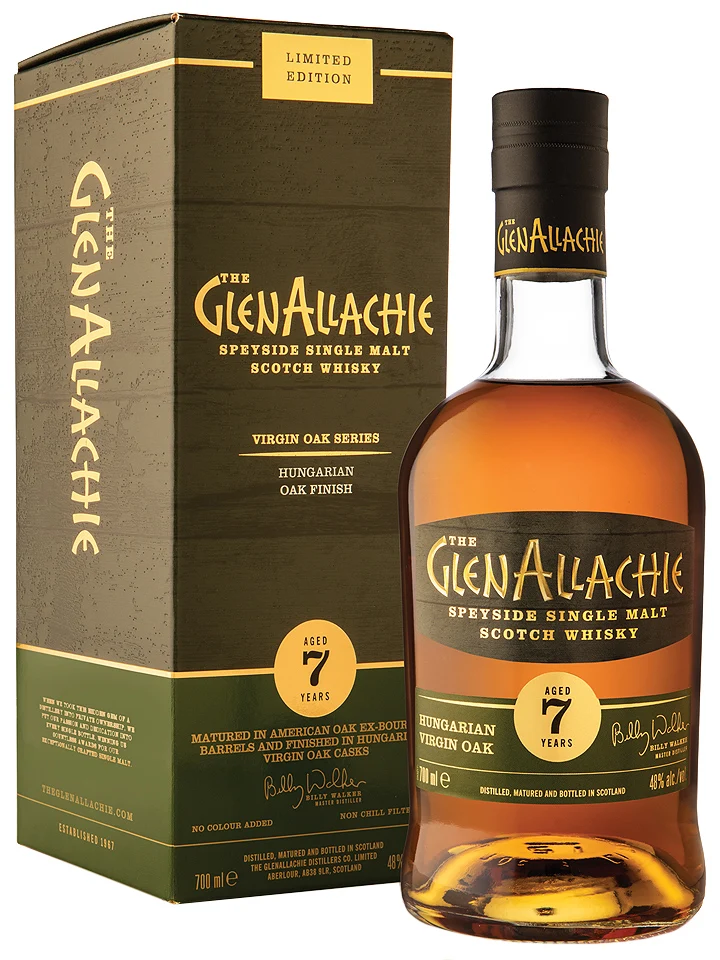 Glenallachie 7 Year Old Hungarian Virgin Oak Single Malt Scotch Whisky 700mL