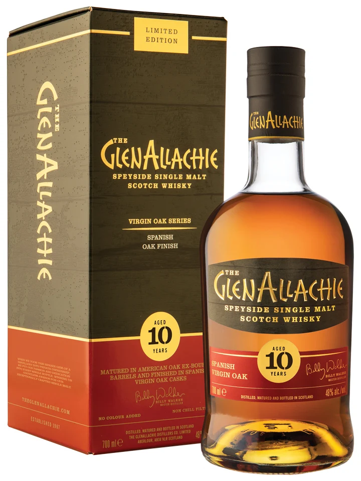 Glenallachie 10 Year Old Spanish Virgin Oak Single Malt Scotch Whisky 700mL