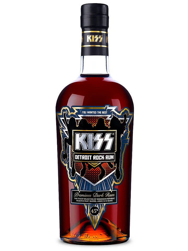 KISS Detroit Rock Premium Dark Rum 700mL