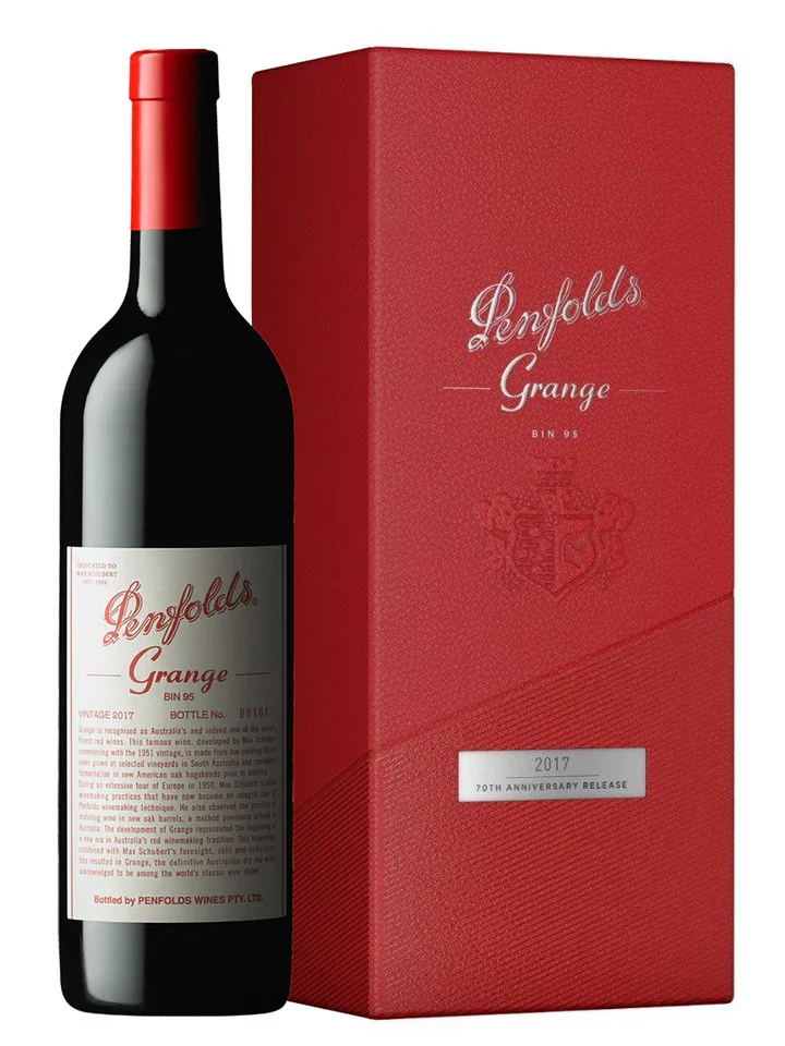 Penfolds Bin 95 Grange 70th Anniversary 2017 Shiraz Red Wine 750mL
