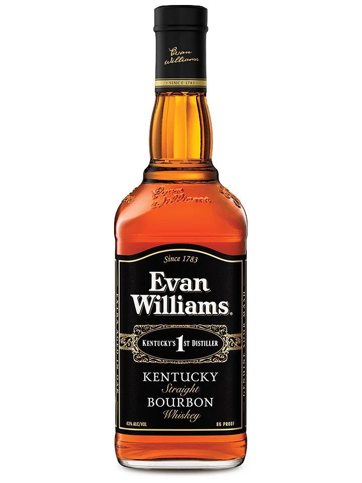 Evan Williams Black Label Kentucky Straight Bourbon Whiskey 1L