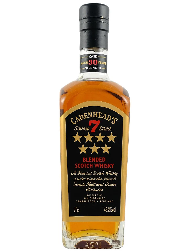 Cadenhead's 7 Stars 30 Year Old Oloroso Finish Cask Strength Blended Scotch Whisky 700mL